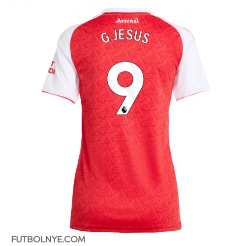 Camiseta Arsenal Gabriel Jesus #9 Primera Equipación para mujer 2025-26 manga corta Camiseta Arsenal Gabriel Jesus #9 Primera Equipación para mujer 2025-26 manga corta